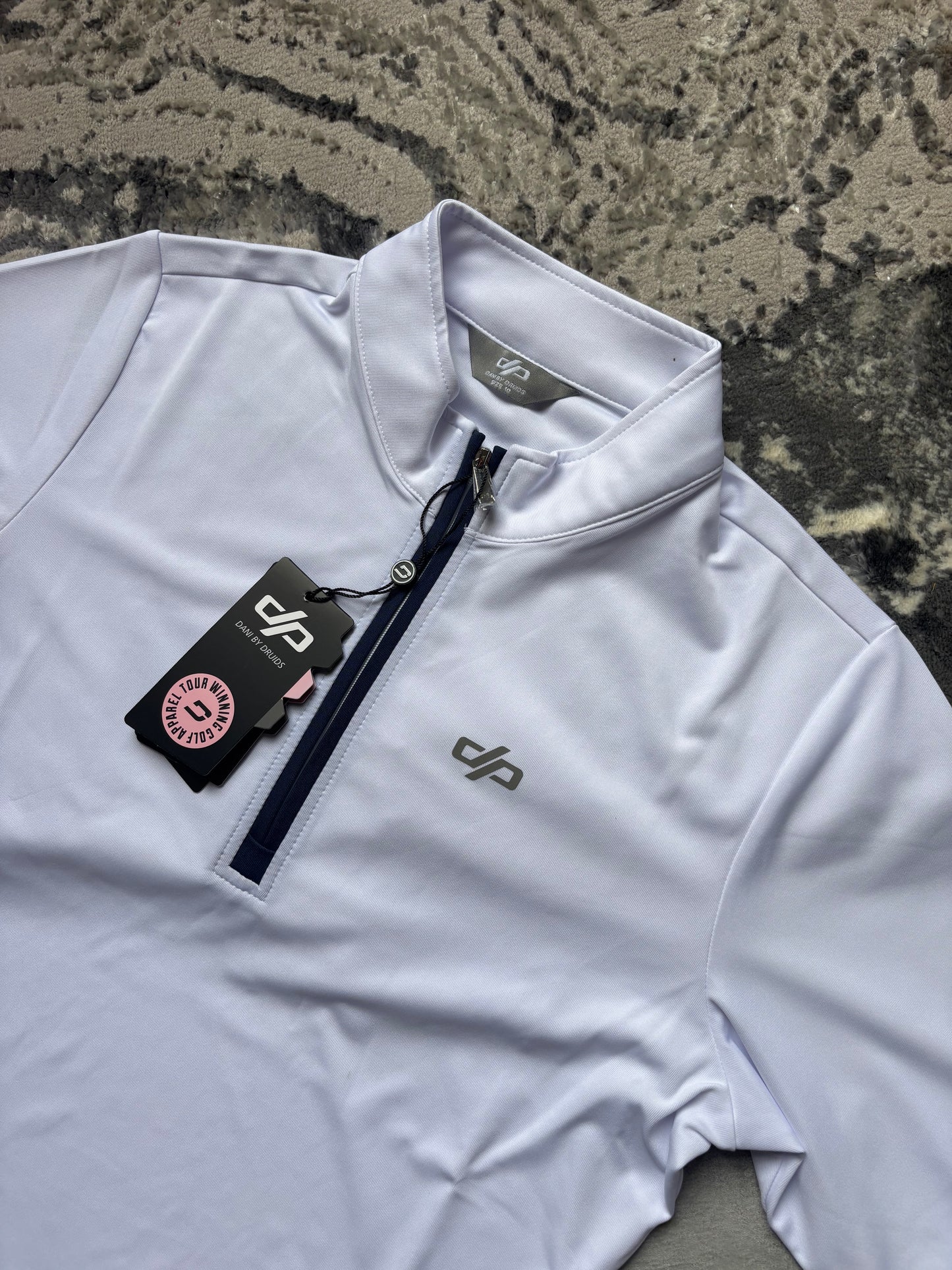Women’s Druids Golf Quarter Zip Polo - White