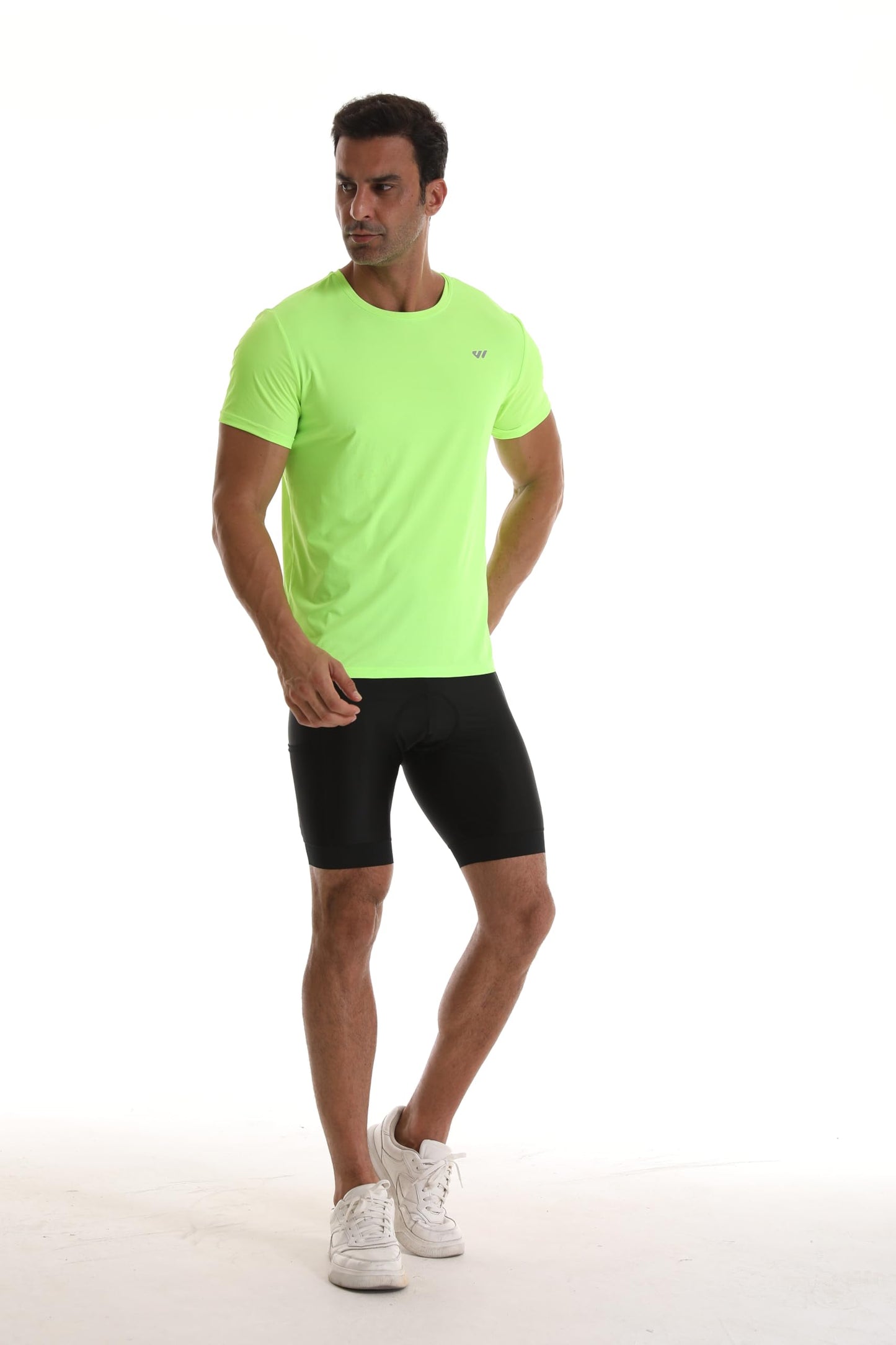 Wulibike Mens Active Wear Crew Neck Dry-Fit Breathable Running T Shirt Moisture Wicking Activewear Shirts 3 or 5 Pack