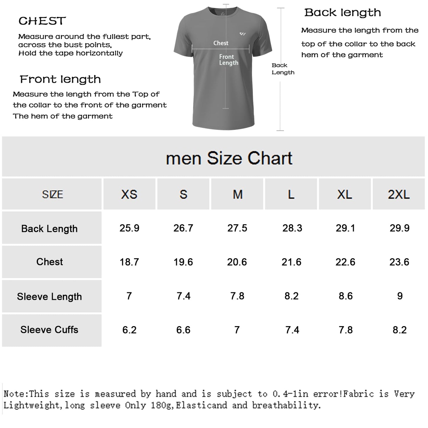 Wulibike Mens Active Wear Crew Neck Dry-Fit Breathable Running T Shirt Moisture Wicking Activewear Shirts 3 or 5 Pack