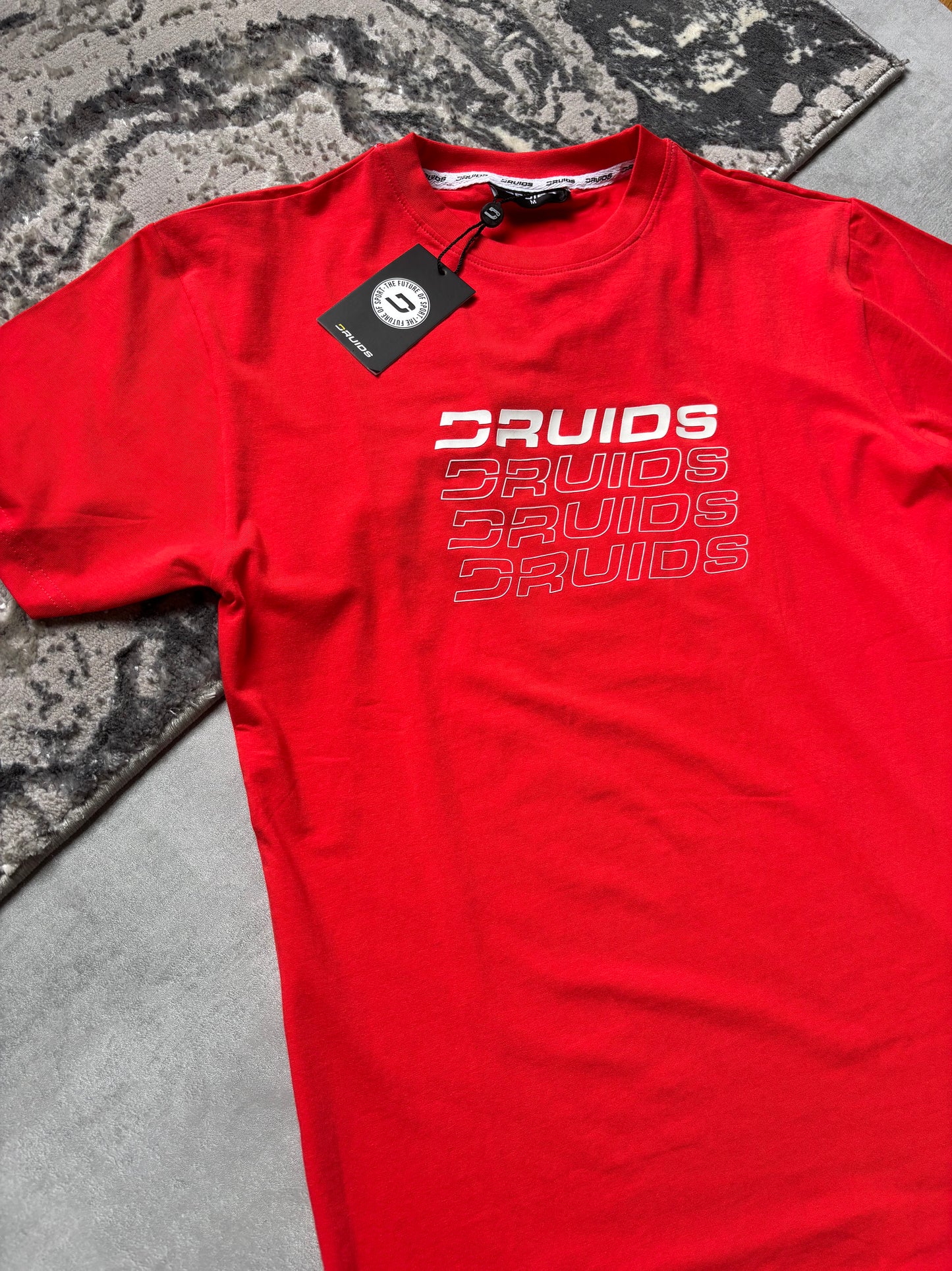 Druids Golf Casual T-Shirts - Red