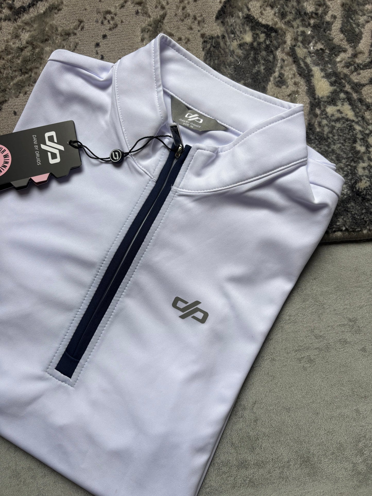 Women’s Druids Golf Quarter Zip Polo - White
