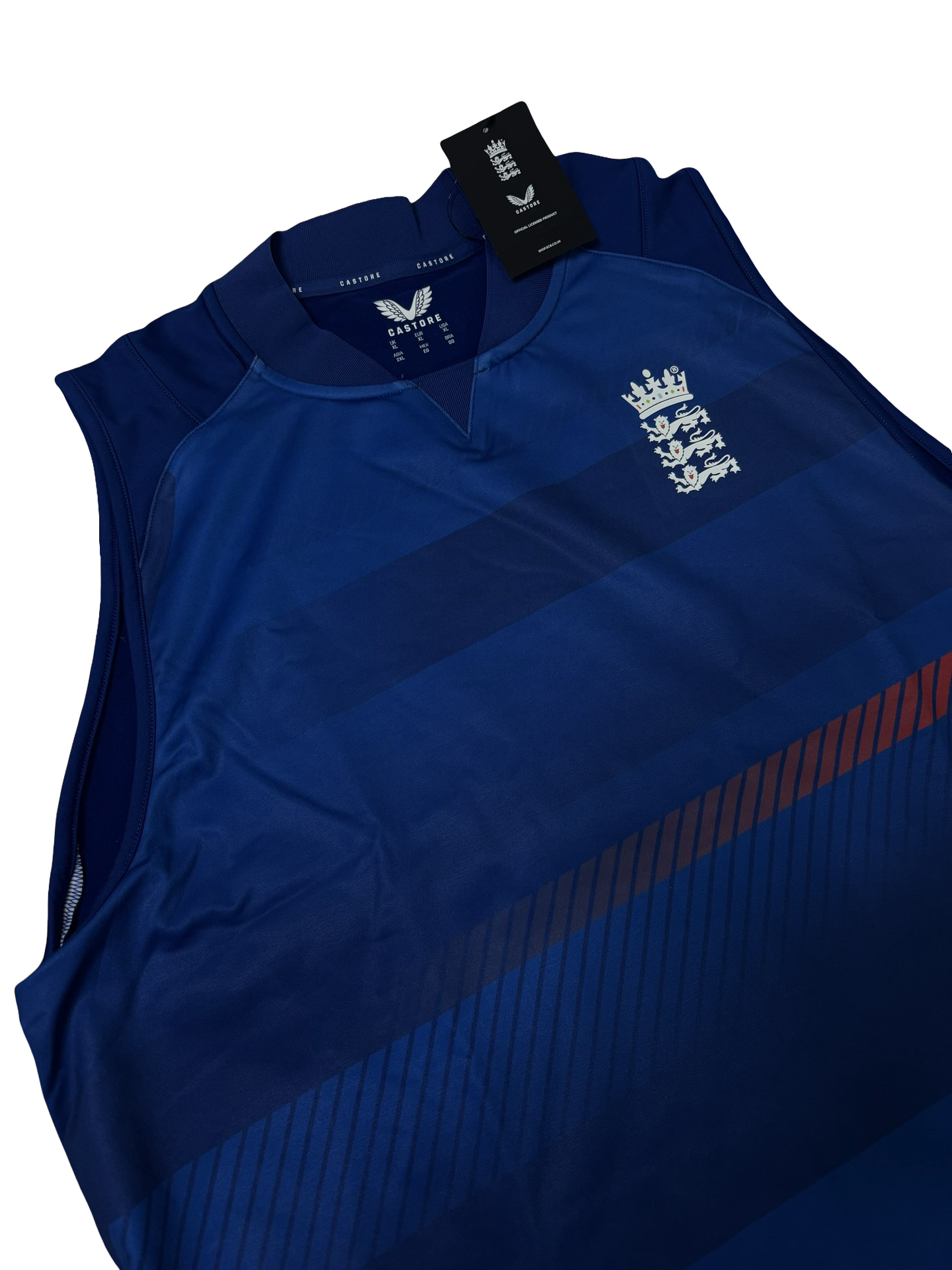 England Cricket x Castore Blue Sleeveless Vest