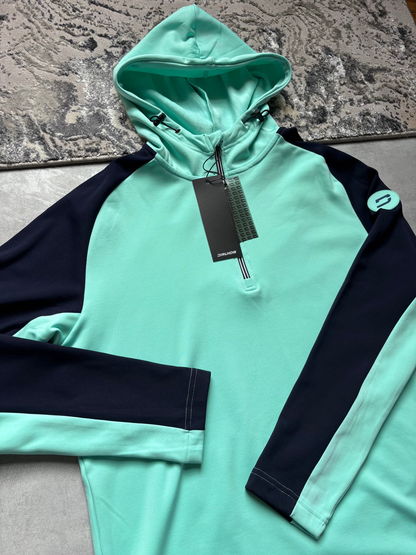 Druids Golf Quarter Zip - Mint & Navy