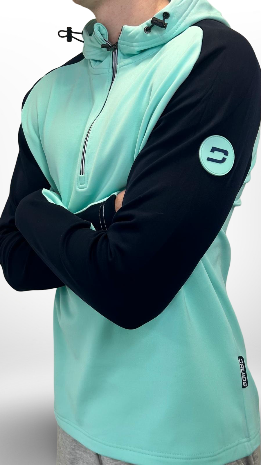Druids Golf Quarter Zip - Mint & Navy