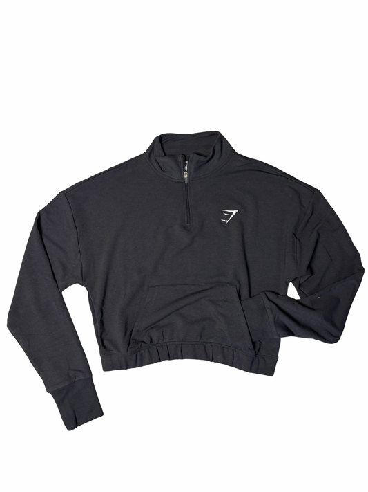 Gymshark Women’s Cropped Tracksuit Top - Charcoal
