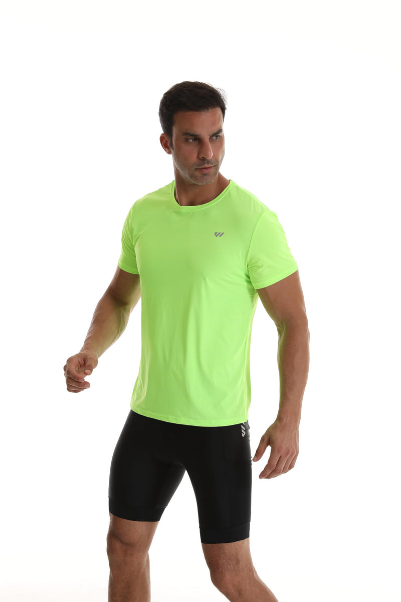 Wulibike Mens Active Wear Crew Neck Dry-Fit Breathable Running T Shirt Moisture Wicking Activewear Shirts 3 or 5 Pack