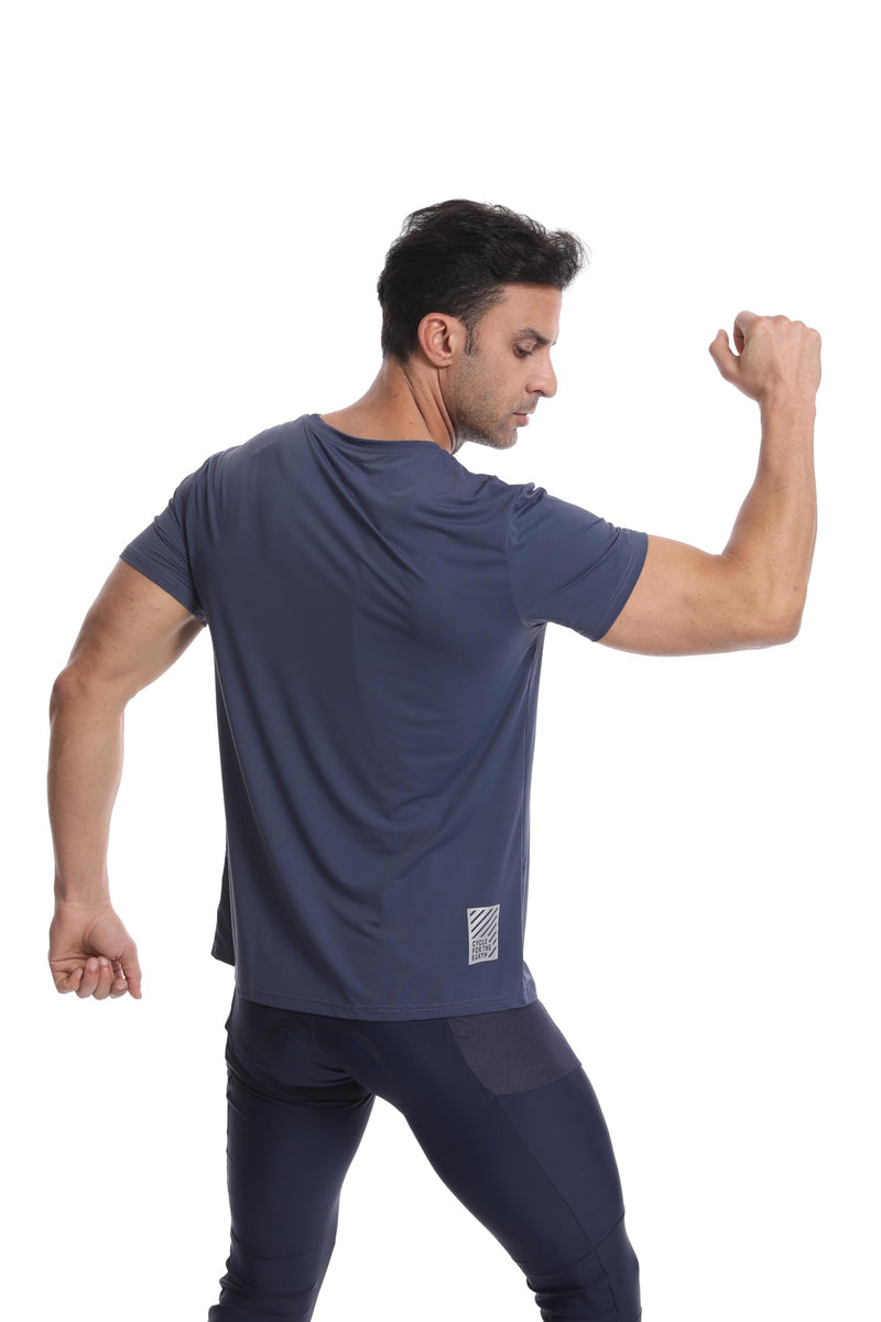 Wulibike Mens Active Wear Crew Neck Dry-Fit Breathable Running T Shirt Moisture Wicking Activewear Shirts 3 or 5 Pack