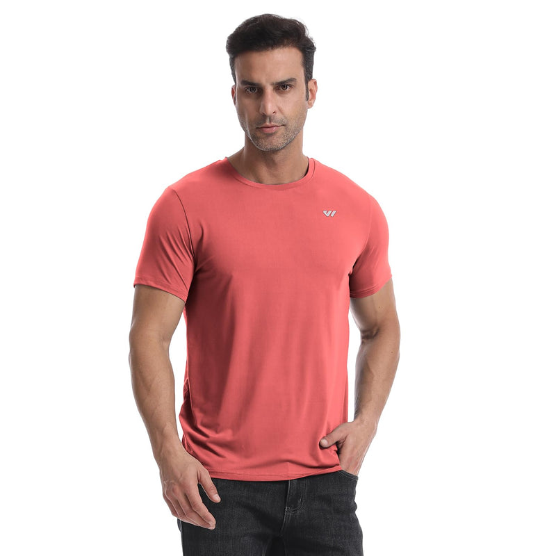 Wulibike Mens Active Wear Crew Neck Dry-Fit Breathable Running T Shirt Moisture Wicking Activewear Shirts 3 or 5 Pack