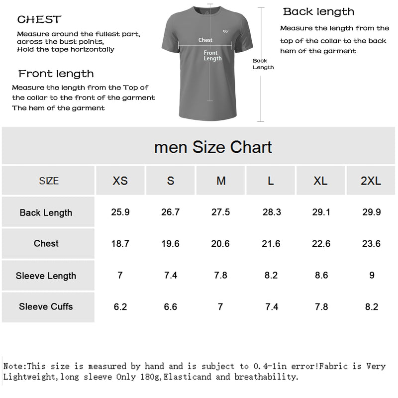 Wulibike Mens Active Wear Crew Neck Dry-Fit Breathable Running T Shirt Moisture Wicking Activewear Shirts 3 or 5 Pack
