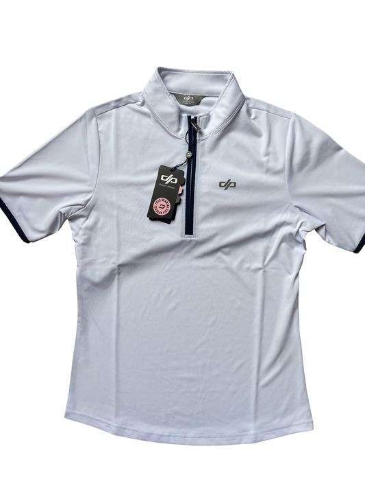 Women’s Druids Golf Quarter Zip Polo - White