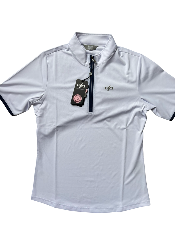 Women’s Druids Golf Quarter Zip Polo - White