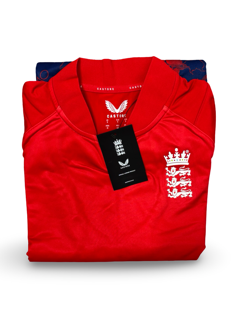 England Cricket x Castore Red Tee