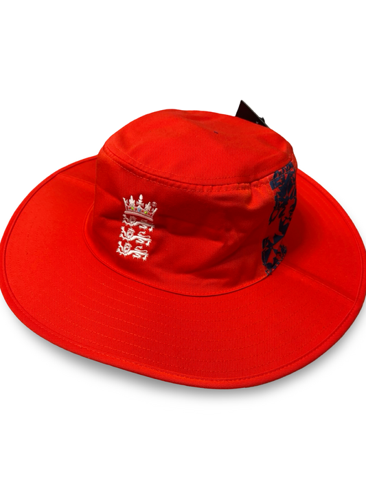 England Cricket x Castore Wide Brim Test Hat - Red