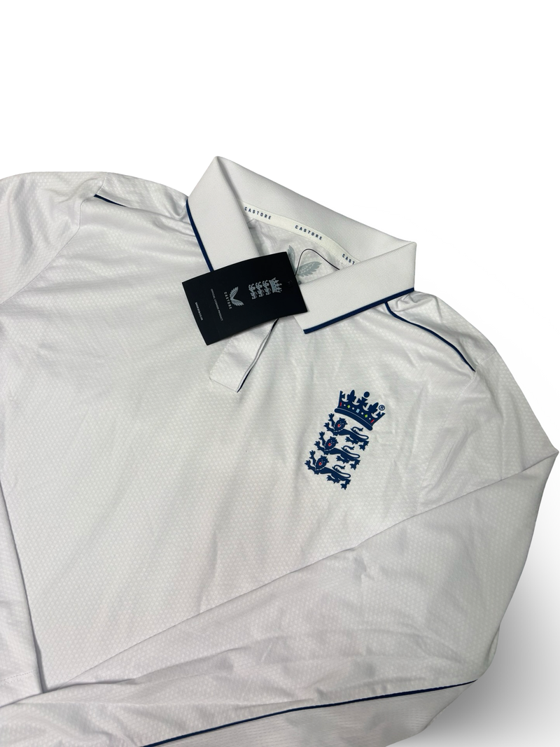 England Cricket x Castore Long Sleeve Polo