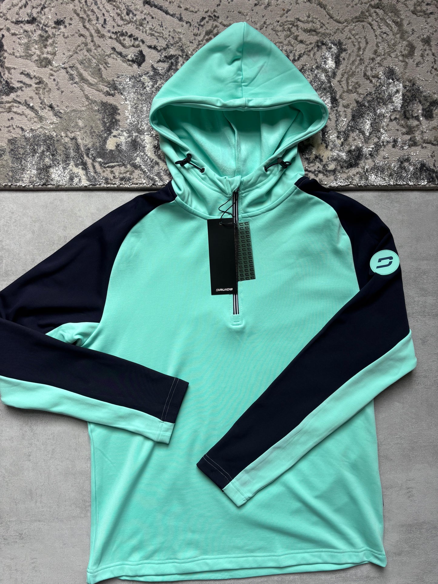 Druids Golf Quarter Zip - Mint & Navy