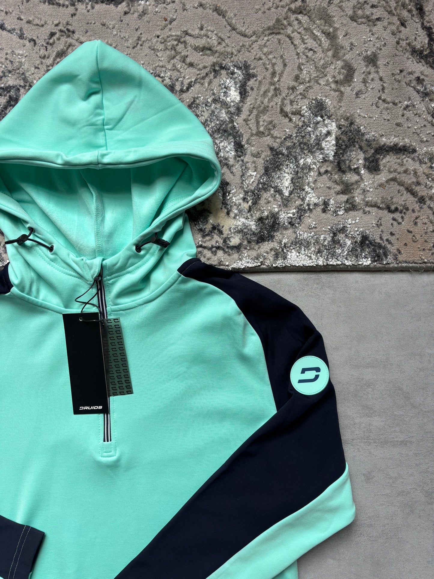 Druids Golf Quarter Zip - Mint & Navy