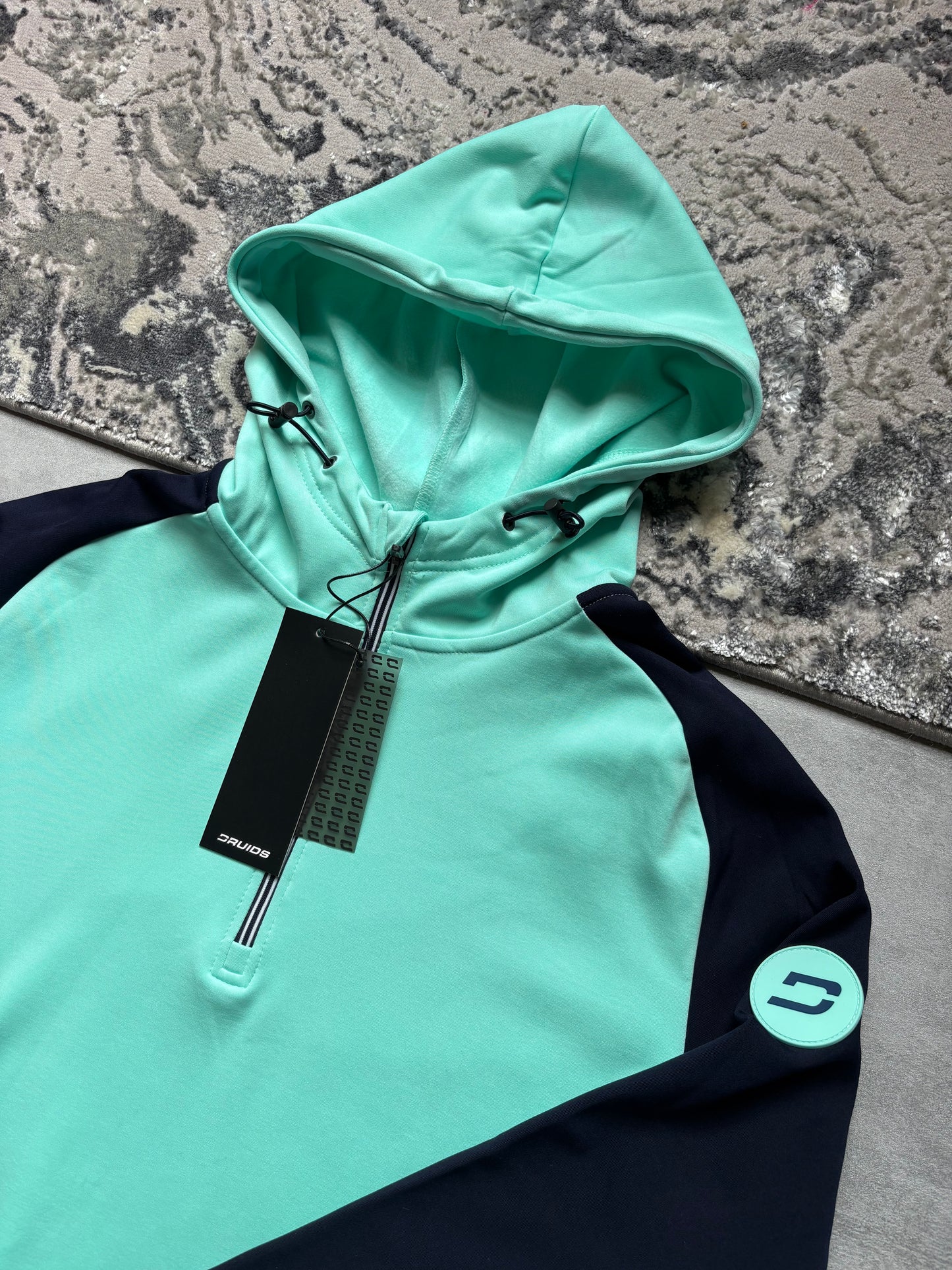 Druids Golf Quarter Zip - Mint & Navy