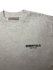 Essentials T-Shirt - Light Oatmeal - Image 3