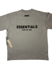 Essentials T-shirt - Dark Oatmeal - Image 2