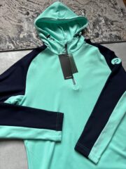 Druids Golf Quarter Zip - Mint & Navy - Image 5
